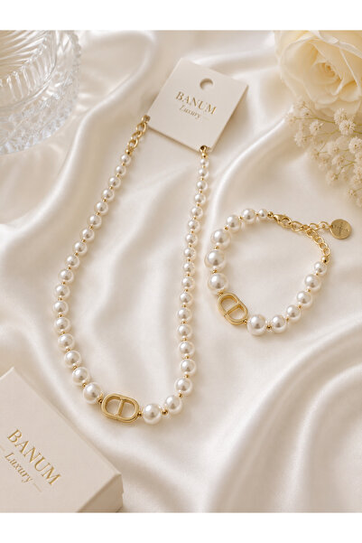Banum Luxury İnci Zarafeti 2li Tasarım Premium Set
