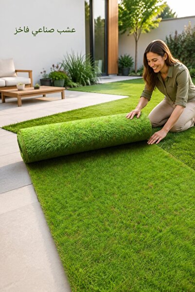 Generic 1pc Pe High Density Drainage Artificial Grass Rug Turf Mat Indoor Out...