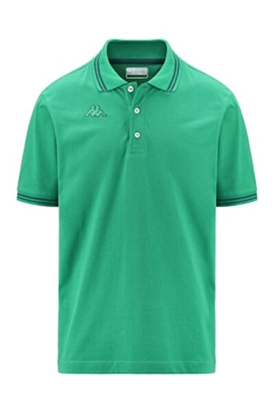 Kappa Tricou polo din bumbac pentru bărbați, Kappa, LOGO MALTAX 5 MSS, Verde, M