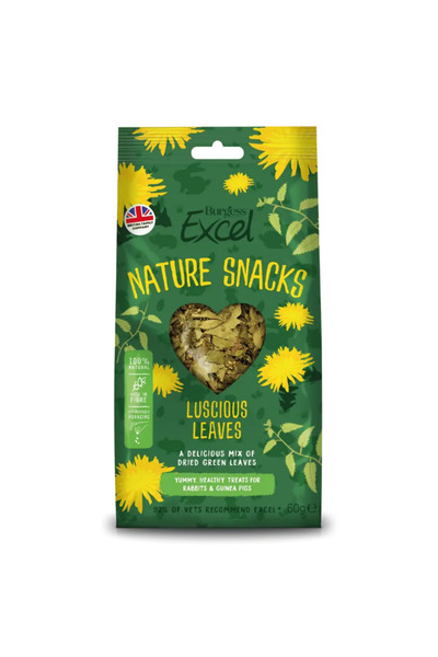 Burgess Excel Luscious Leaves Small Pet Treats 60G