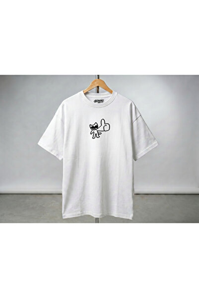 Oversize Cat Okey T-Shirt