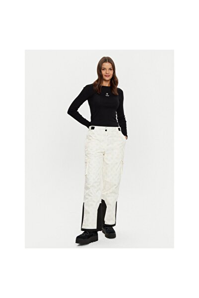 Guess Pantaloni de schi pentru femei W4PB60WH0K0 Crem