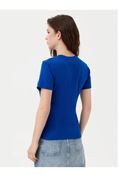 Tommy Hilfiger Γυναικείο T-Shirt WW0WW40587 Μπλε
