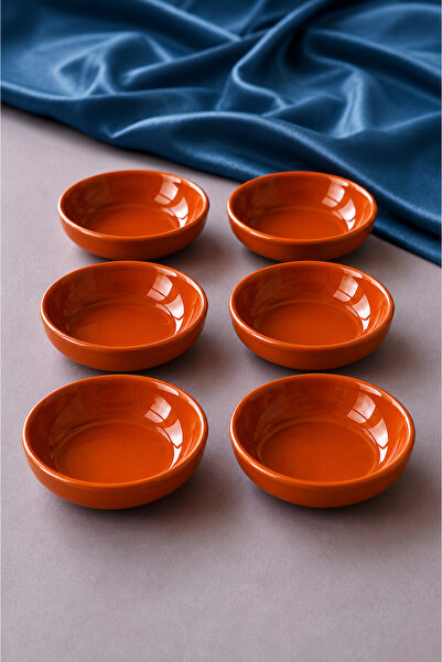 Yiğit Seramik Züccaciye Coffee Solid Color 6-Piece Jam Bowl/ Presentation Bow...