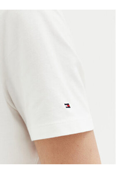 Tommy Hilfiger Γυναικείο T-shirt WW0WW45428 Λευκό