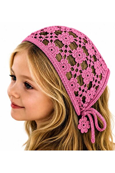 MyHubi Children's Bohemian Style Knitted Tie-On Crown Bandana
