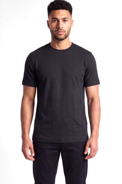 Emporio Armani Men's Regular Fit Cotton Jacquard Jersey Fabric Short Sleeve B...