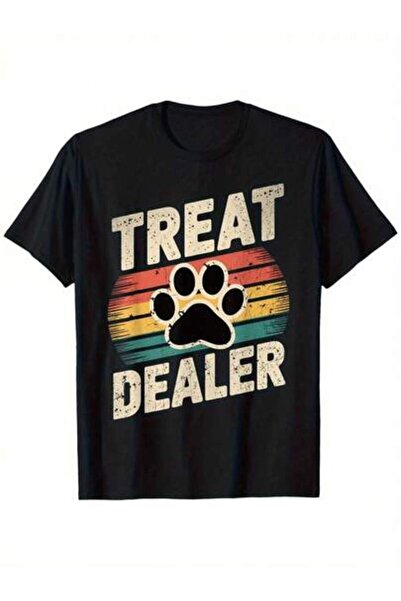 4Car Vintage Dog Paw Print T-Shirt 0X-5X, Black Christmas Tee The Holidays, C...