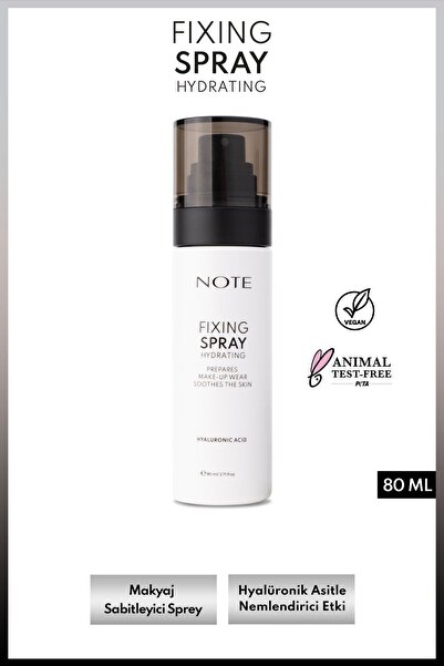 NOTE Hydrating Fixing Spray Makyaj Sabitleyici Sprey - Şeffaf
