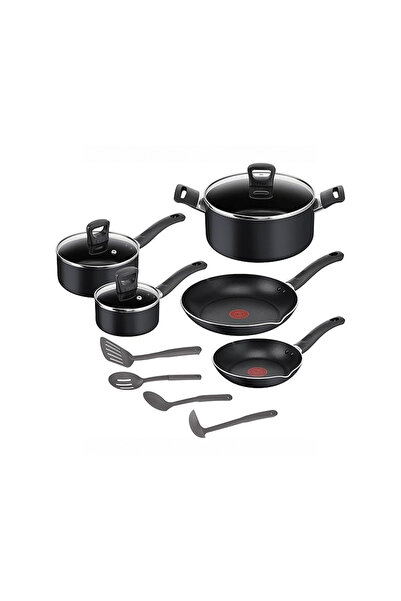 T-fal Simply Cook Black Cookware Set (12 Pieces)