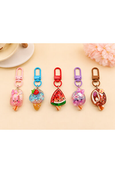 Mini Bag Charm 5'li Renkli Set