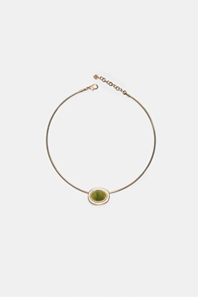 Stradivarius قلادة صلبة أنيقة