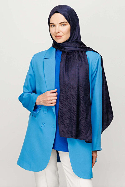 wesscollection شال نسائي منسوج من الجاكار اللامع بنمط سلسلة 75x185 سم