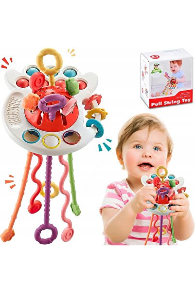 Generic TOY GARDEN Montessori Pull String Toy for Babies 18+ Months – Silicon...
