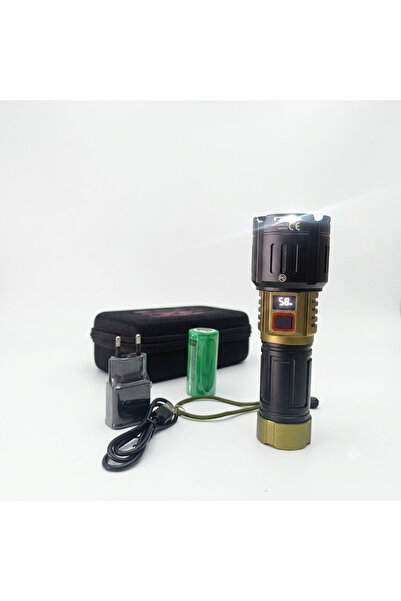 powerdex PD-9100 30W Zoomlu Şarj Edilebilir Profesyonel El Feneri - Taşıma Ça...