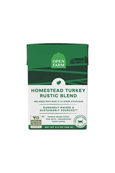 open Farm Homestead Turkey Rustic Blend Wet Cat Food 155G