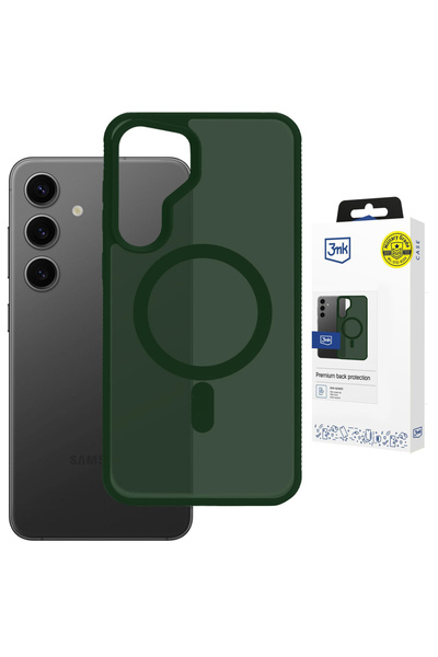3MK Husă Smoke MagCase pentru Samsung Galaxy S25, Verde