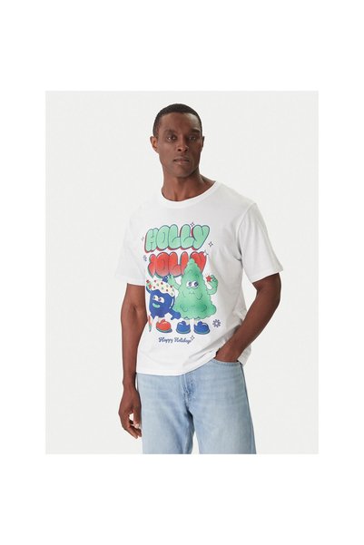 Jack & Jones Tricou bărbătesc Jack Jones 12287550 Alb
