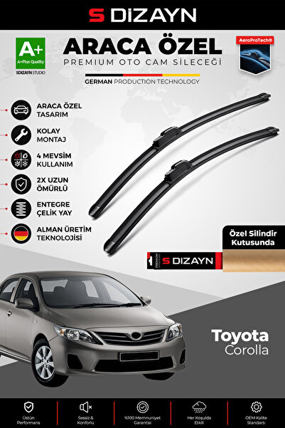 S Dizayn S-Dizayn Toyota Corolla Ön Cam Silecek Seti 2006-2012 Premium Araca ...