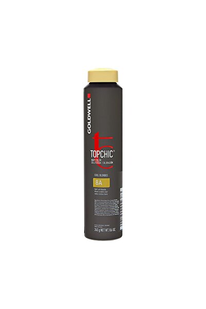 GOLDWELL TopChic, Vopsea de păr permanentă, 8A Blond cenușiu deschis, 250 ml