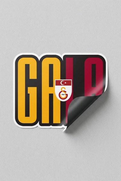 Galatasaray Wall Sticker Flag Coat of Arms 90 cm - Licensed Original
