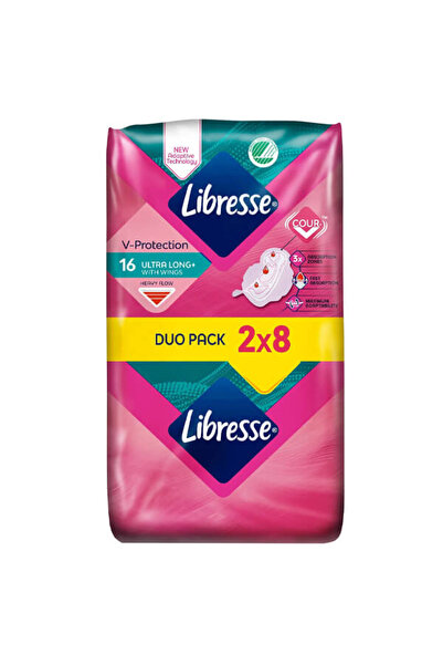 Libresse ΣΕΡΒΙΕΤΕΣ ULTRA LONG 16τεμ. - (DUO PACK 2x8τεμ.)
