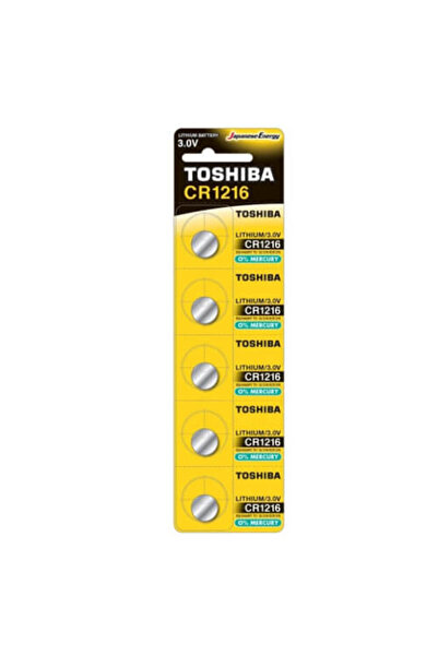 Toshiba ΜΠΑΤΑΡΙΑ (CR1216) (5τεμ.) - (ΜΕ ΦΟΡΟ 0,01€)