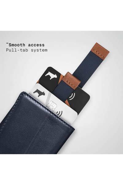 The Frenchie Co. Speed Wallet | Ultra Slim Front Pocket Wallet for Men & Women | RFID Blocking Quick-Access Card Holder with Pull Tab | Full-Grain Italian Leather Minimalist Design | Holds up to 14 Cards & Cash