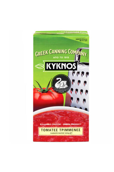 Kyknos ΚΥΚΝΟΣ ΤΟΜΑΤΕΣ ΤΡΙΜΜΕΝΕΣ 500gr. - (ΧΑΡΤΙΝΟ)