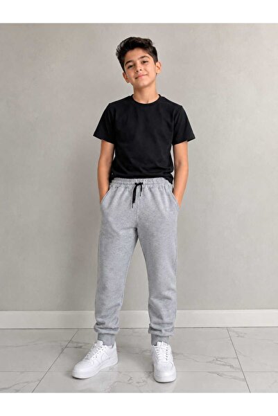 COSBA kids wear Unisex Jogger Pants with Pockets, Compact Fabric, Plain Schoo...