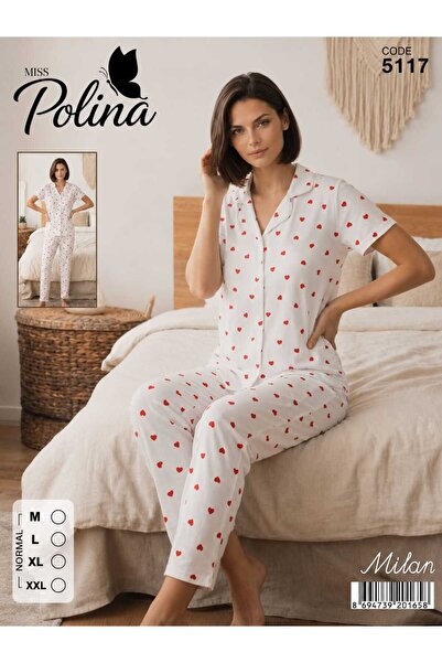 Kadın Yazlık Kısa Kollu Pijama Takımı