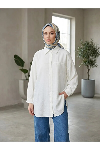 Foremia Front Roba Detailed Tunic-Ecru