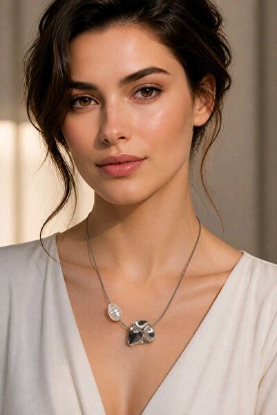 Monalisa Home Double Luxury Enamel Pearl Figured 45 cm Adjustable Necklace