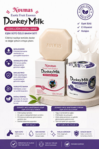 NOVMAS Donkey Milk Whıtenıng soap