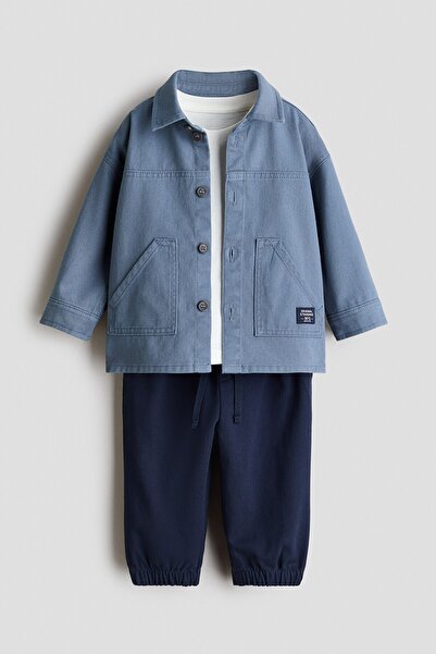 H&M 3 Parçalı Pamuklu Set