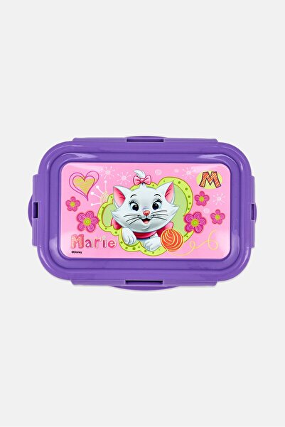 Disney Marie Rectangular Food Container 600ml, Light Purple