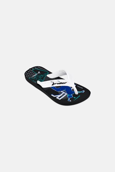 Rider Kids Boy Street Joy Slip On Slippers, Black