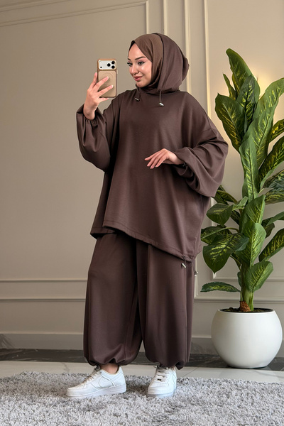 Suede Style 6610 - Stylish Comfortable Viscose Soft Interlock Fabric Hooded W...