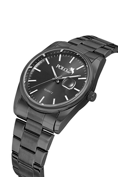 Poloair Men's Wristwatch with Lens Calendar Black Color Pl-7088E1X