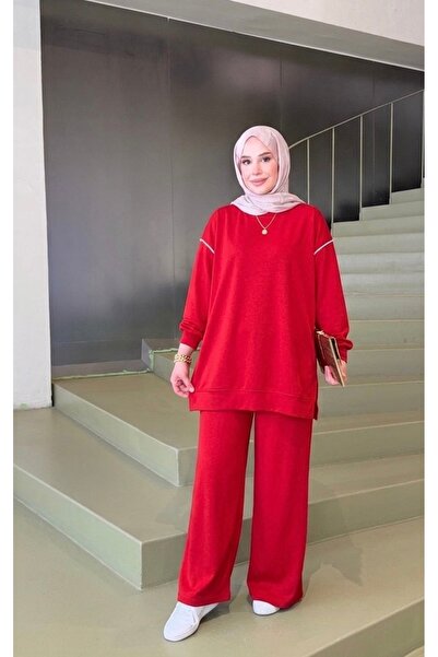 nurvina modest wear Σετ δύο τεμαχίων από ύφασμα Modal με χαλαρή εφαρμογή