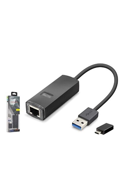 BSD iETOP LAN03 USB 3.1 Type-C Gen1 محول إيثرنت جيجابت أسود