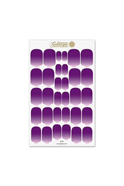 GELAXYO Nail Wraps - W18 - Dégradé Violet