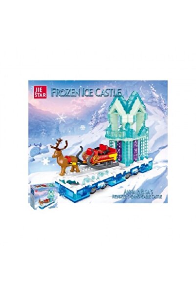 JİE STAR Set de constructie Castel cu sanie si ren 929 elemente