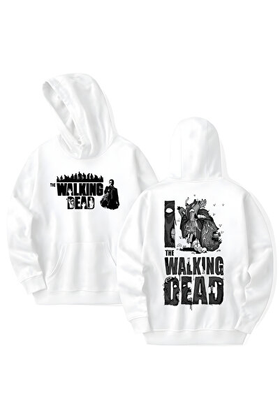 STİL-X The Walking Dead Printed Cotton Long Sleeve Hooded Sweatshirt with 3 Y...