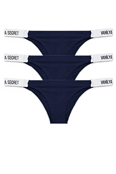 Vanilya Secret Kadın Beli Bant Lastikli Ip Kenar Pamuklu Külot 3'lü
