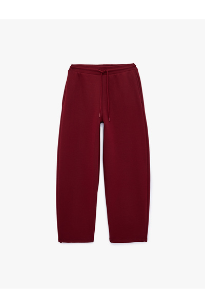Koton Three-Threaded, Elasticized, Lace-Up, Pocketed Balloon Sweatpants