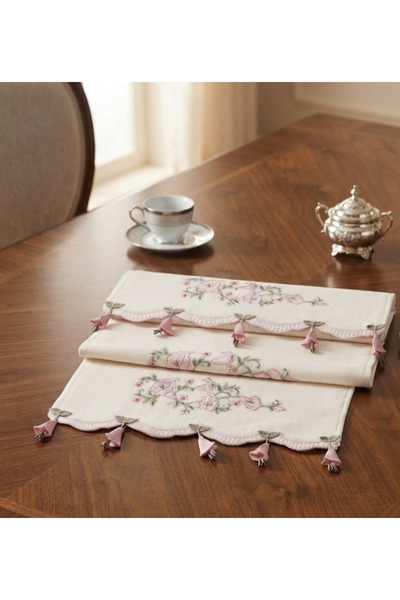 Arliva Home Zambak 2 komada 50x90 cm baršunasti krem ručnik za ruke i lice sa...