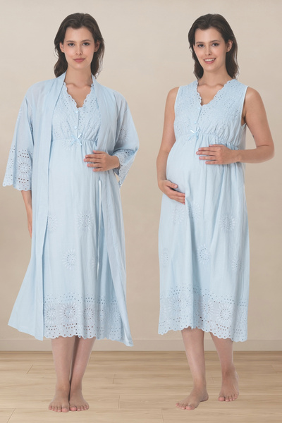 Generic Brand Venera Elegant Scallop Detailed Stylish Double Maternity Set - ...