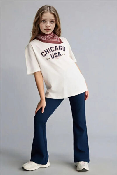 DeFacto 2-Piece Set Printed Trousers T-Shirt Girls H1127A826Sm