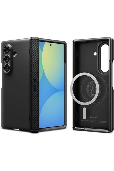 Spigen Slim Armor Pro MagFit Samsung Galaxy Fold 8 ULTRA Case Cove - Black